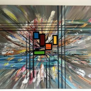 Créations tridimensionnelles — peinture de Juan Conrado (Acrylique — 100x80 cm — 2024)