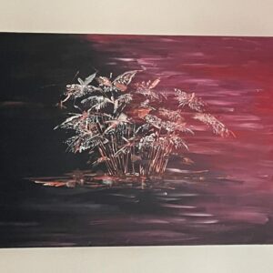 Feux d’ Artifice — peinture de Juan Conrado (Acrylique — 70 × 50 cm — 2022)