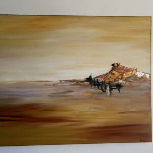 Horizon Lointain — peinture de Juan Conrado (Acrylique — 73 × 60 cm — 2024)