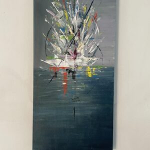 La Barca — peinture de Juan Conrado (Acrylique — 60 × 30 cm — 2022)