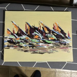 L’importance — peinture de Juan Conrado (Acrylique — 40x30 cm — 2025)