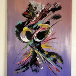 Mi negra — peinture de Juan Conrado (Acrylique — 80 × 60 cm — 2024)