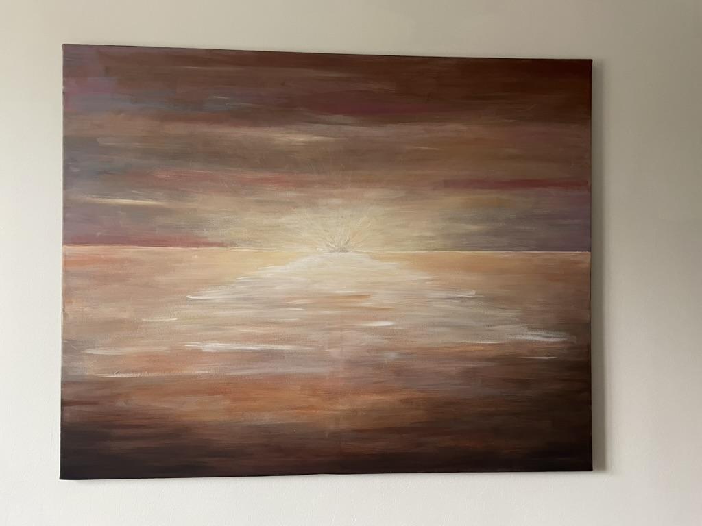 Ocaso — peinture de Juan Conrado (Acrylique — 100 × 80 cm — 2022)