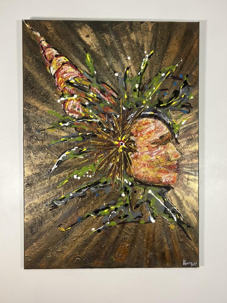 Origenes — peinture de Juan Conrado (Acrylique — 70 × 50 cm — 2023)