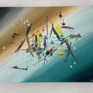 Sinopsis — peinture de Juan Conrado (Acrylique — 70 × 50 cm — 2022)