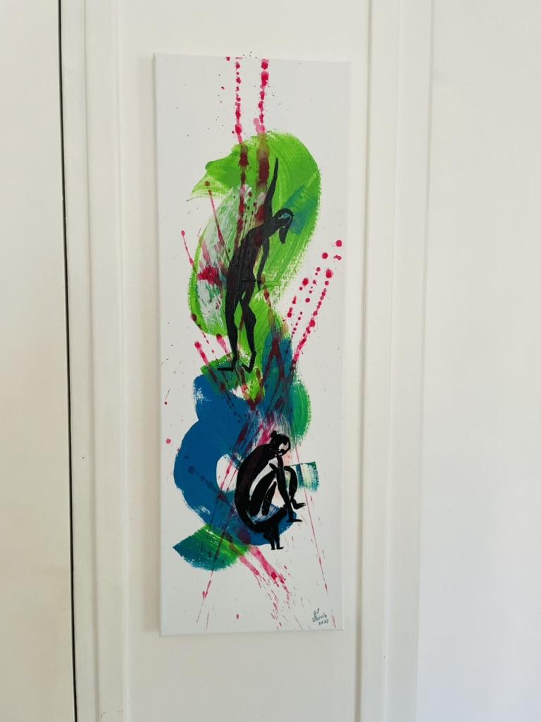 TRI De Relaxation — peinture de Juan Conrado (Acrylique — 3x(60 × 20) cm — 2022)